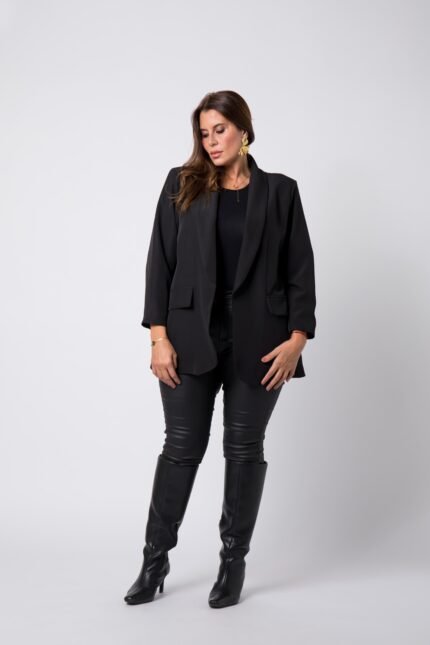 Blazer grande taille Noir Détroit - 1