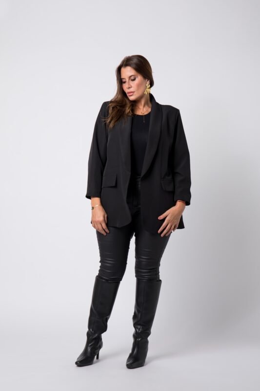 Blazer grande taille Noir Détroit - 1