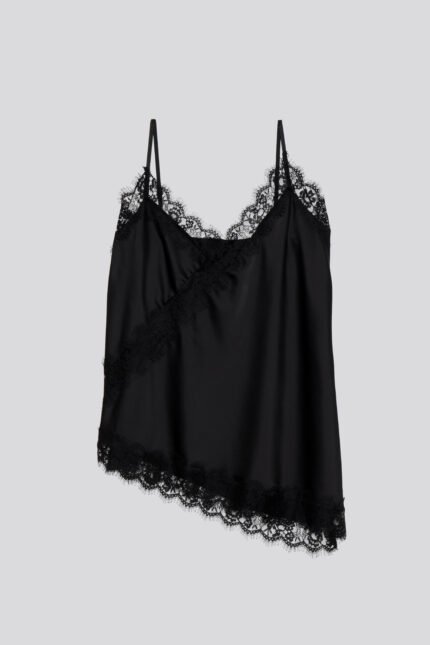 Débardeur grande taille Noir Dania - 1