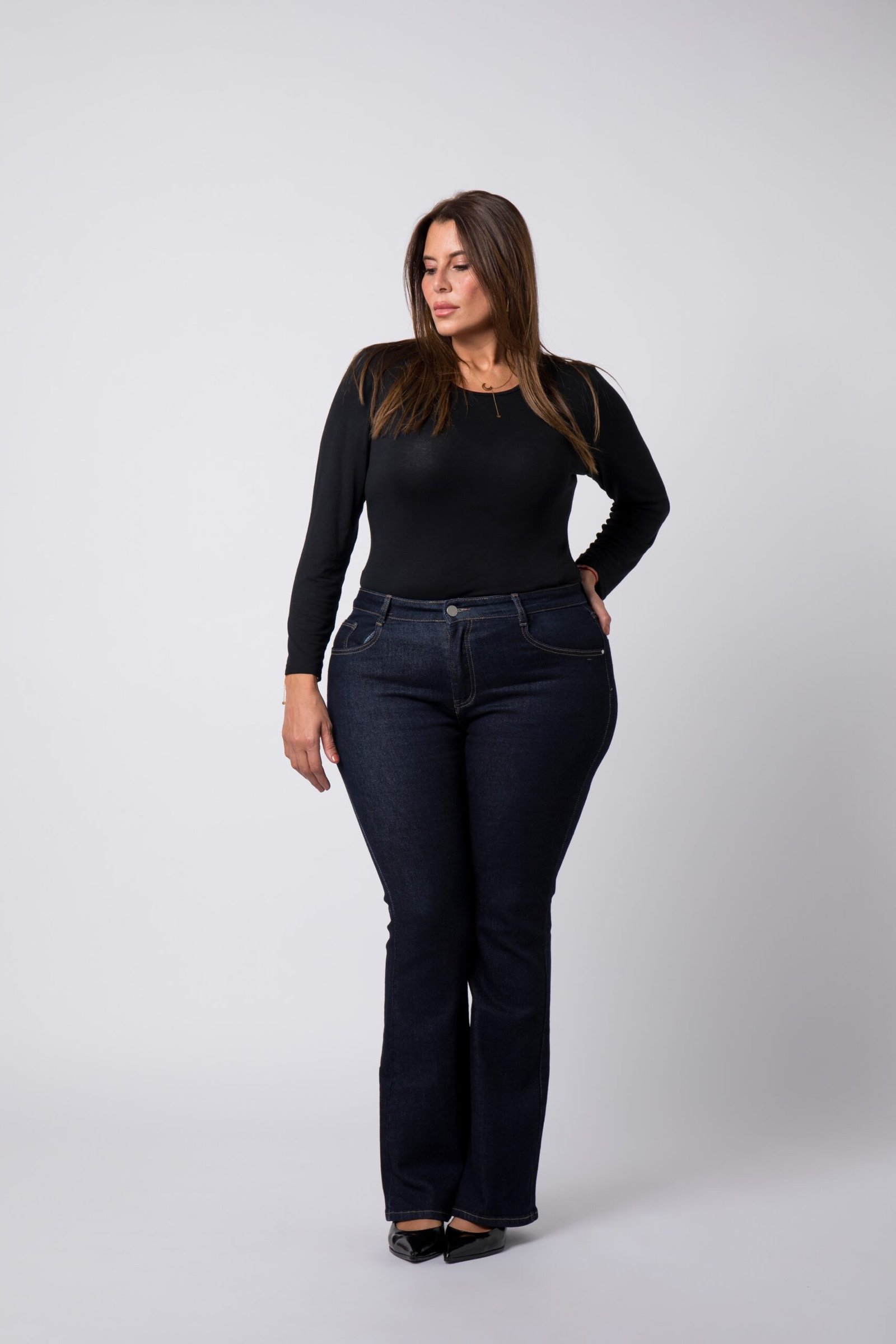 T-shirt sous-pull col rond seconde peau - Pauline T-shirt sous-pull col rond seconde peau - Pauline