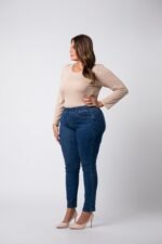 Jegging slim grande taille Bleu Jennyfer
