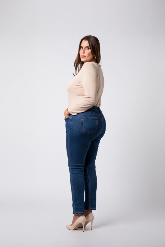 Jegging slim grande taille Bleu Jennyfer