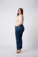Jegging slim grande taille Bleu Jennyfer