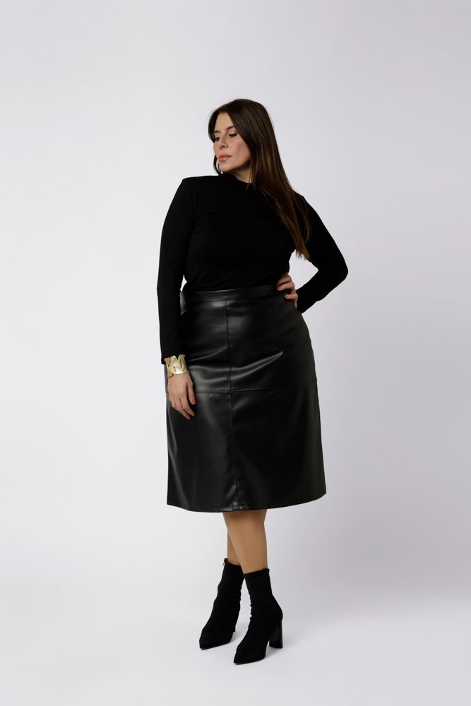 Jupe simili cuir LINDA 1 Jupe simili-cuir - LINDA – Image 1