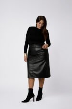 Jupe simili-cuir - LINDA – Image 2