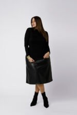 Sous pull col roulé noir Amandine