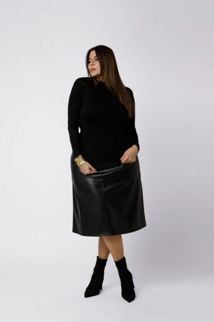 Sous pull col roulé noir Amandine