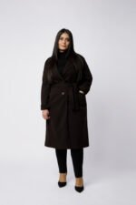 Manteau grande taille Marron Paloma