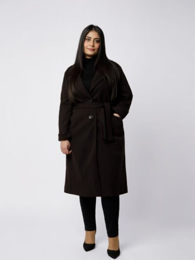 Manteau grande taille Marron Paloma