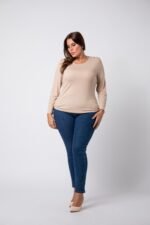 T-shirt sous-pull col rond seconde peau - Pauline