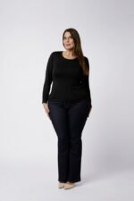 T-shirt sous-pull col rond seconde peau - Pauline