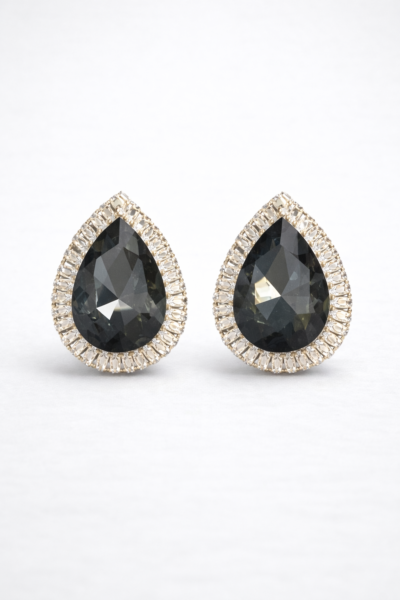 Boucles d'oreilles Gaëlle noires