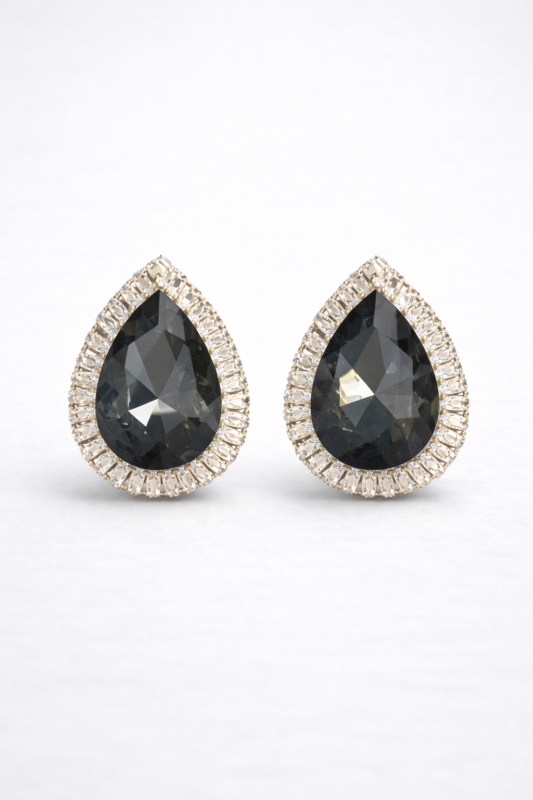 Boucles d'oreilles Gaëlle noires