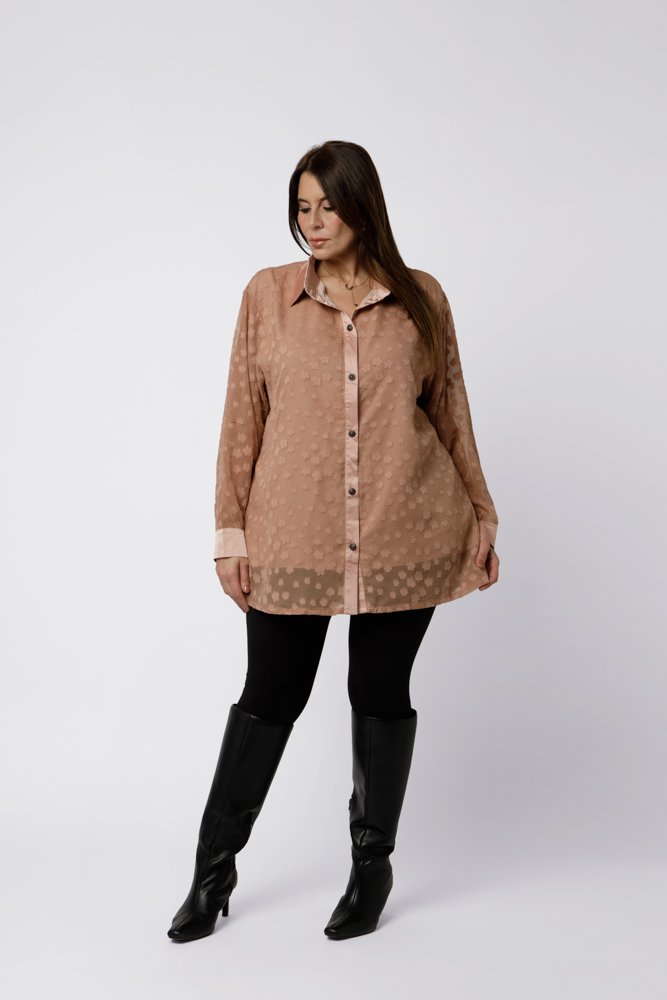 Chemise-vieux-rose-VALENTINE-1 Chemise vieux rose - VALENTINE – Image 1