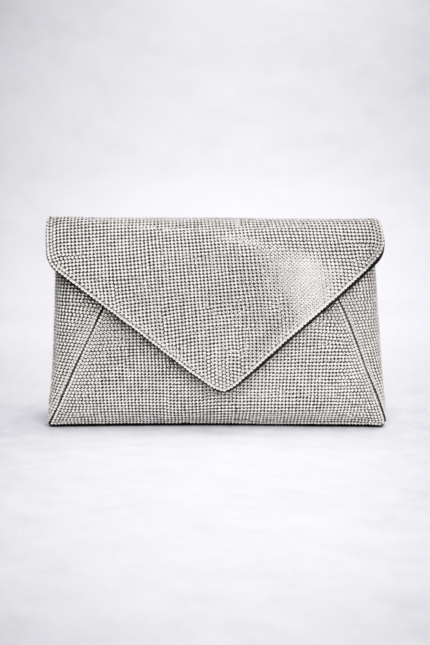 Pochette argentée Aline