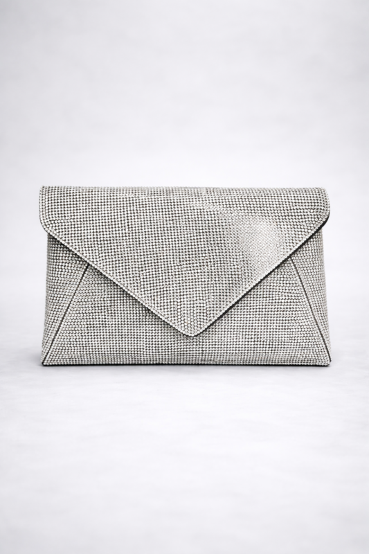 Pochette argentée Aline