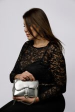 Sac pochette argenté SHADEN