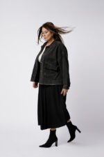 Veste en jean poches en strass - ANAÏS – Image 3