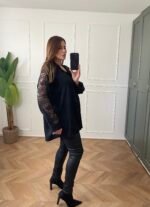 Chemise manches dentelle - AMANDINE – Image 3