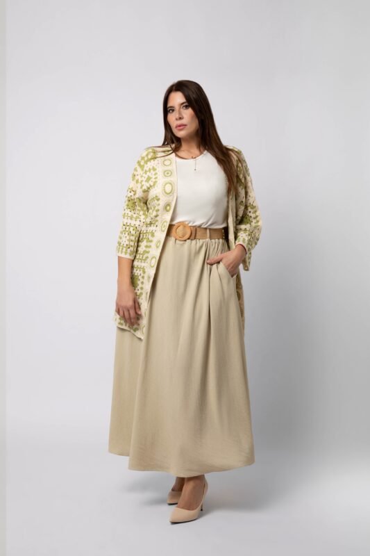 Gilet Capucine vert face