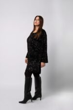 Robe sequin à detail dentelle - Rachael – Image 2