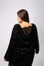 Robe sequin à detail dentelle - Rachael – Image 3