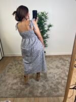 Robe à bretelles imprimé feuillage - VELMA – Image 4