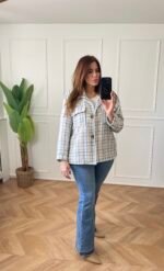 Veste tweed col à revers - APOLINE