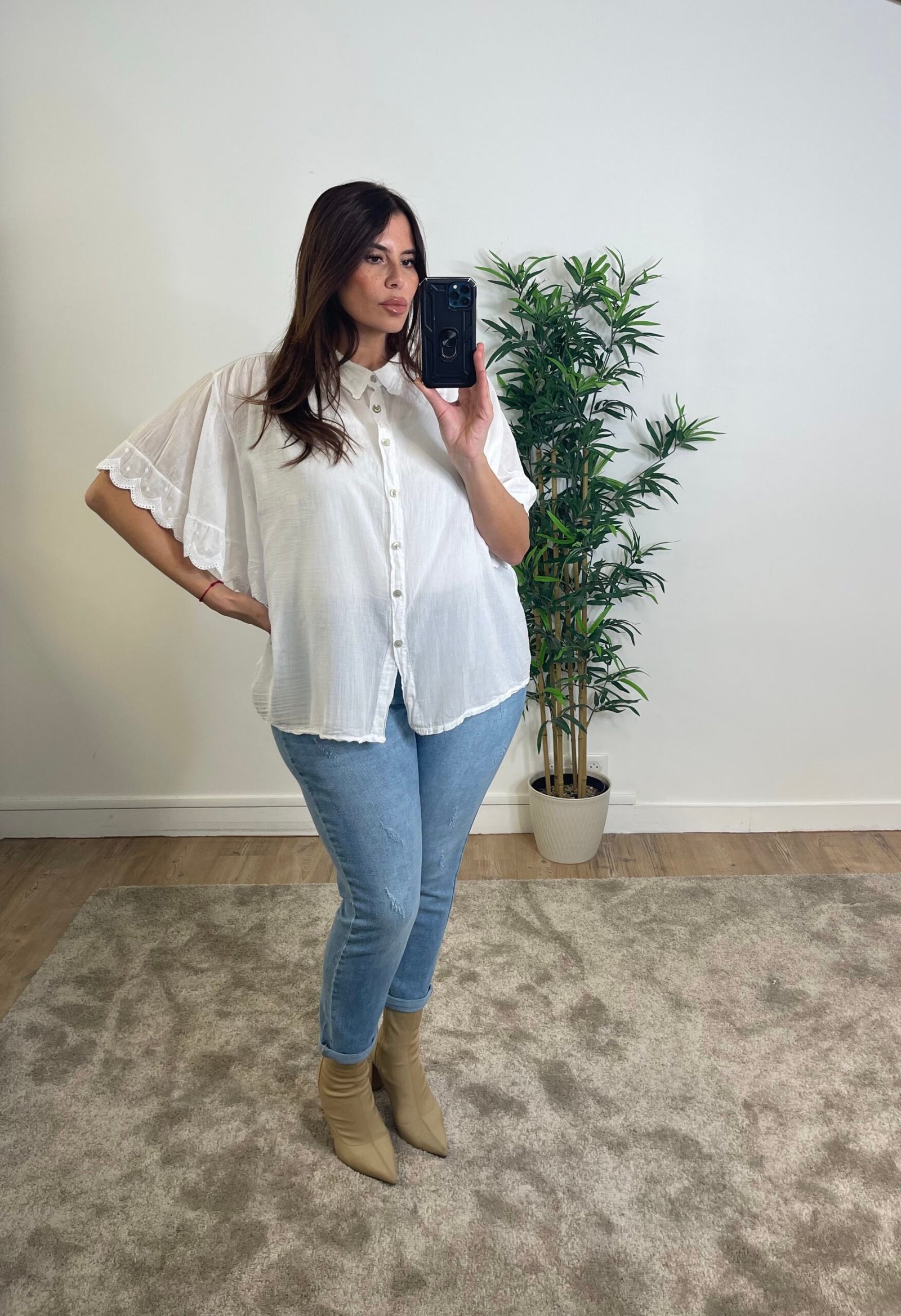 Chemise Clemence Face Chemise volantée - CLEMENCE – Image 1