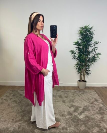 Kimono lin/coton KELLY grande taille