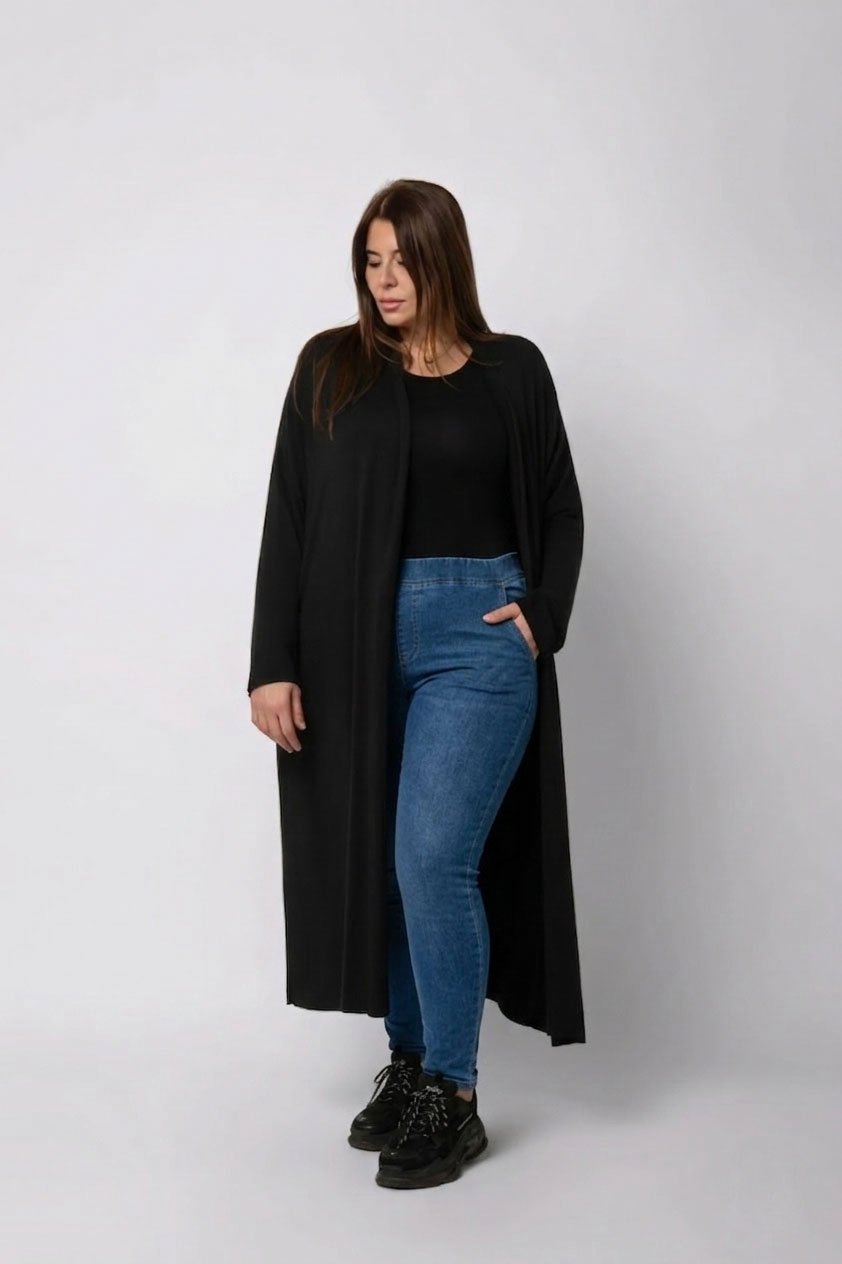 Le jegging + gilet long