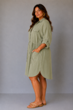 Robe chemise boutonnée - NOÉMIE – Image 2