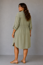 Robe chemise boutonnée - NOÉMIE – Image 3