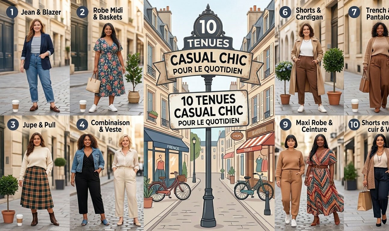 tenues casual chic grande taille