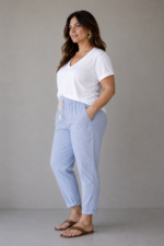 Pantalon à fines rayures - DEAUVILLE – Image 2