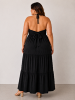 Robe longue col halter - STELLA – Image 3