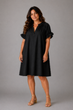 Robe manches bouffantes - MARIANNE