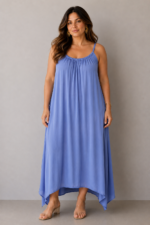 Robe longue à bretelles réglables- AMALFI – Image 2