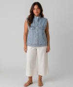 Veste en jean sans manche - Gladys