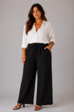 Pantalon ALMA noir - face