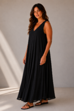 Robe longue noire - FIONA – Image 2