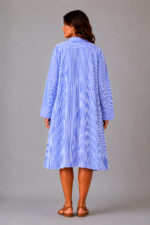 Robe bleu rayures MARINA - dos