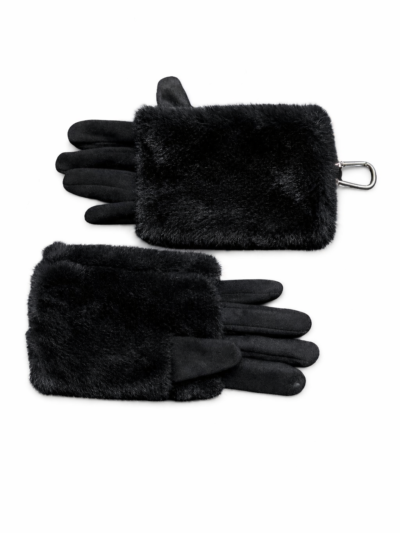 Gants Gabana noir face