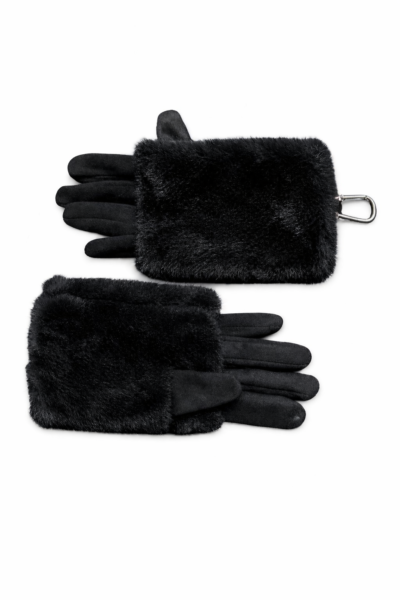 Gants Gabana noir face