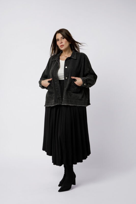 Veste en jean poches en strass ANAIS 1