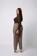 Pantalon Tailleur Fluide Femme TANIA | Coupe Large | Taille Haute – Image 3