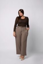 Pantalon Tailleur Fluide Femme TANIA | Coupe Large | Taille Haute