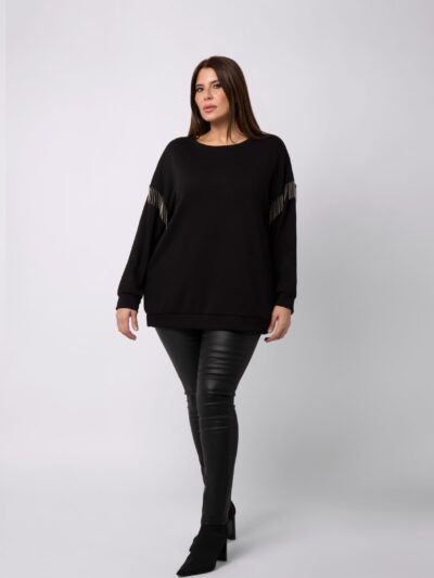 Sweat franges perlées - ELOISE