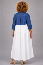 Robe chemisier bicolore - BETTY