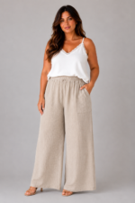 Pantalon ALMA beige - face